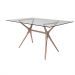 Base para Mesa de Cozinha Retangular Baletto Rosé (56x126 cm)