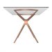 Base para Mesa de Cozinha Retangular Baletto Rosé (56x126 cm)