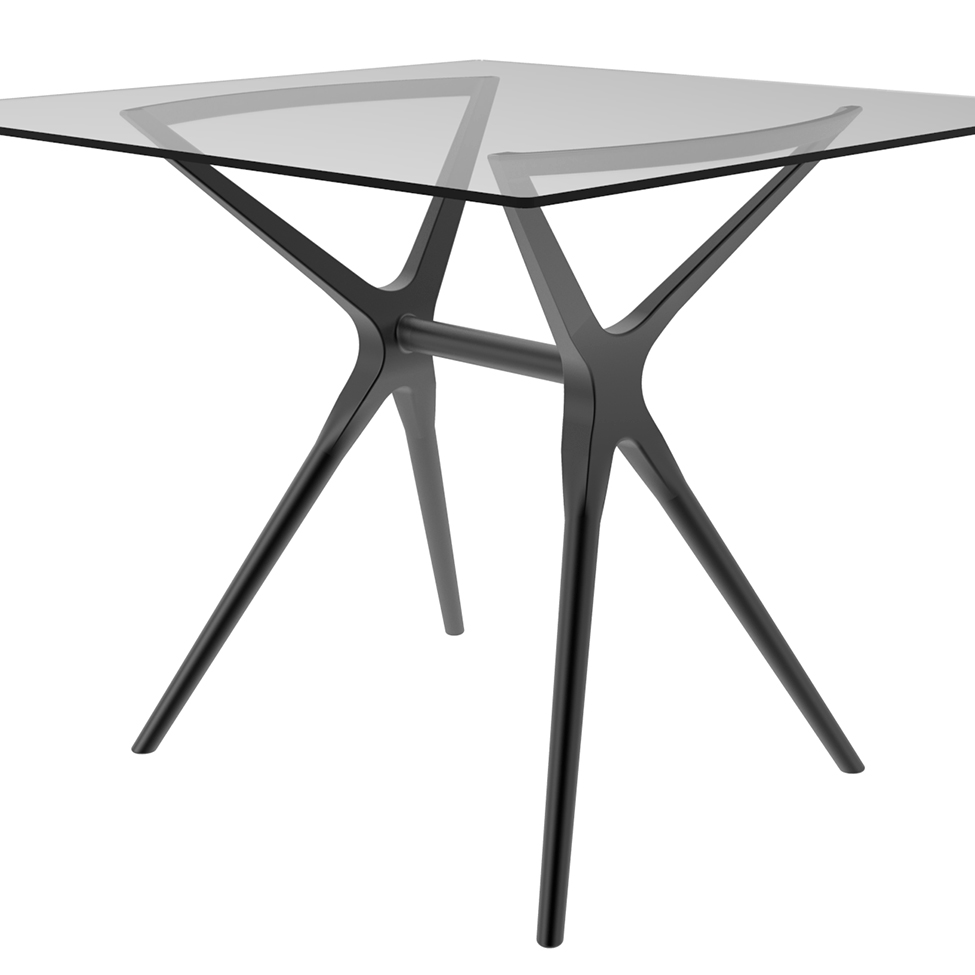 Base para Mesa de Cozinha Retangular Baletto Titânio (55x66 cm)