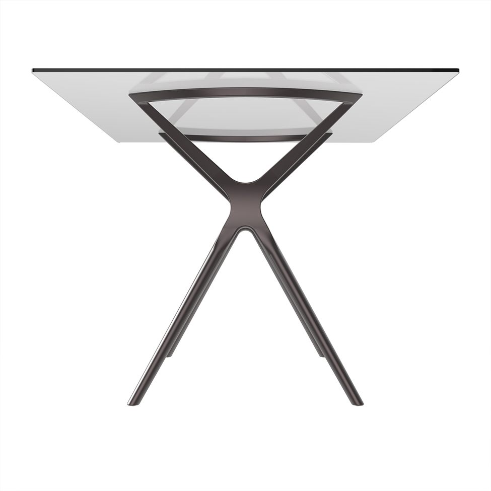 Base para Mesa de Cozinha Retangular Baletto Titânio (55x66 cm)