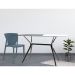 Base para Mesa de Cozinha Retangular Baletto Titânio (56x126 cm)