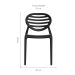 Cadeira Stripe Preta