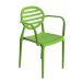 Cadeira Stripe com Braço Greenery