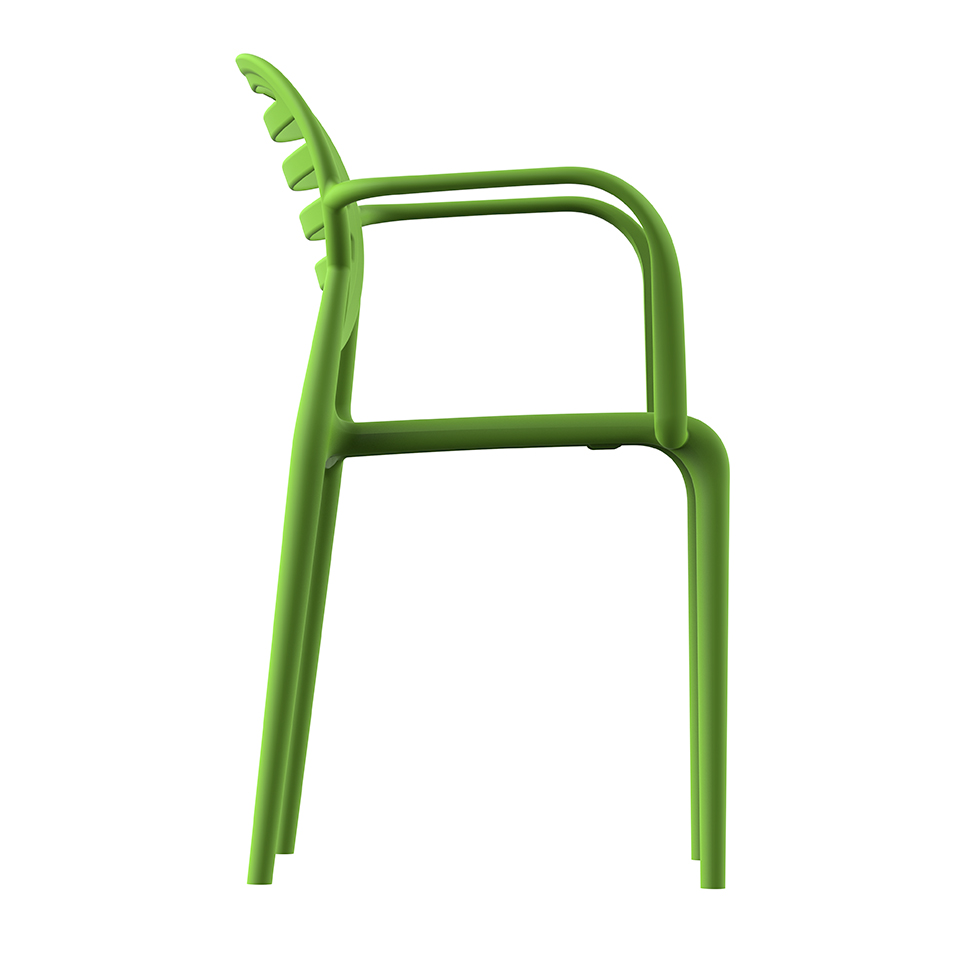 Cadeira Stripe com Braço Greenery