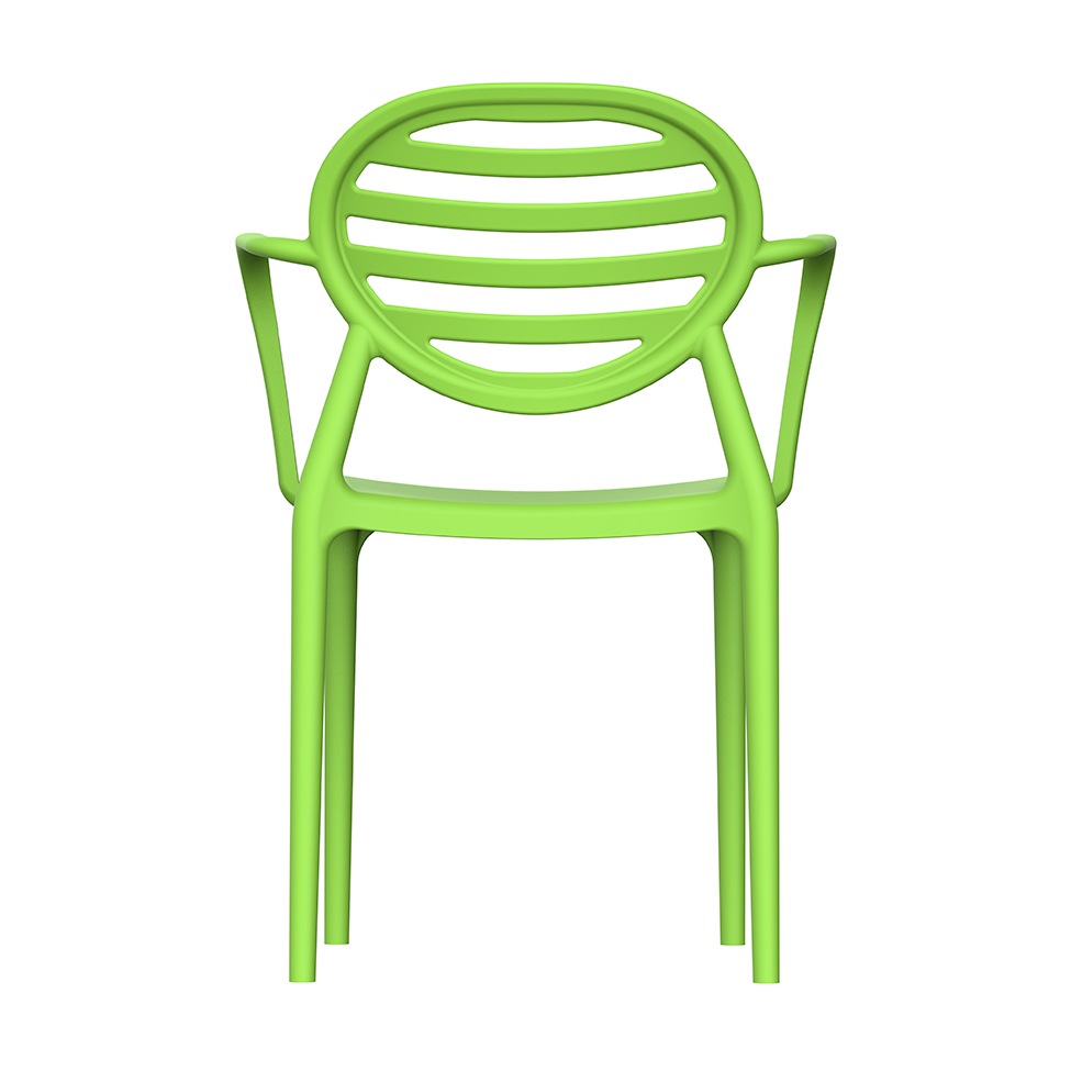 Cadeira Stripe com Braço Greenery