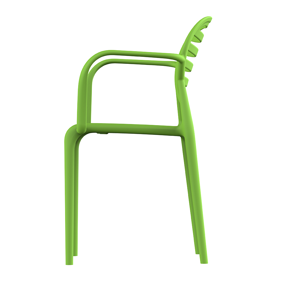 Cadeira Stripe com Braço Greenery