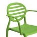 Cadeira Stripe com Braço Greenery