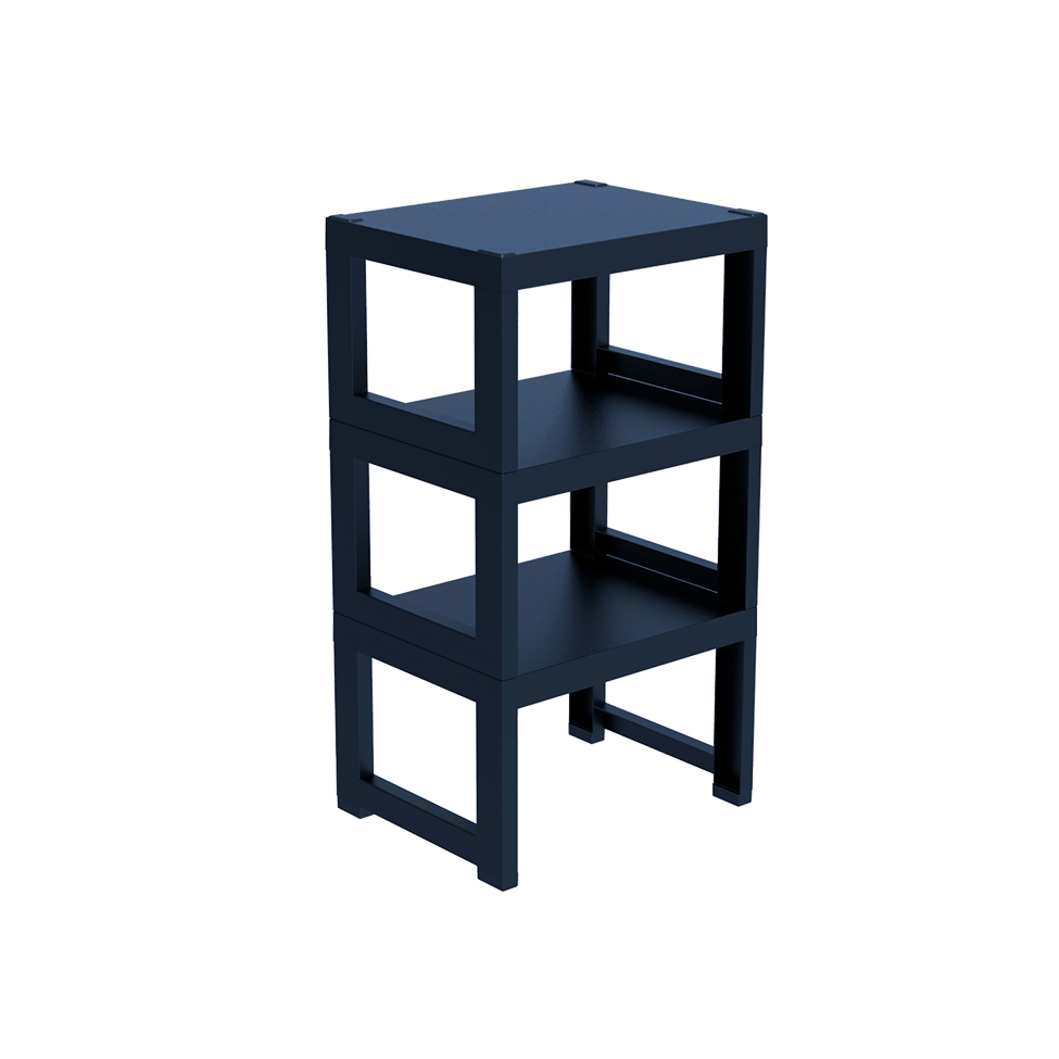 Estante Demi Quadra com 3 Prateleiras Navy