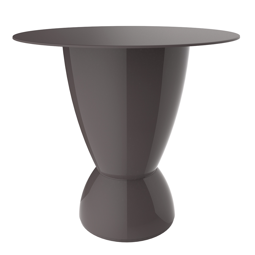 Mesa Lateral Redonda Argo II Cinza Mushroom