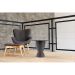 Mesa Lateral Redonda Argo II Cinza Mushroom
