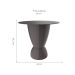 Mesa Lateral Redonda Argo II Cinza Mushroom