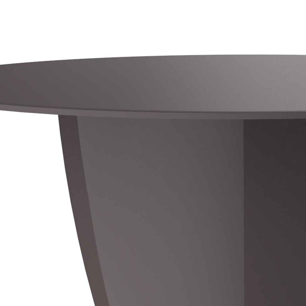 Mesa Lateral Redonda Argo II Cinza Mushroom