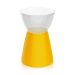 Banco Sili Policarbonato Cristal e Amarelo