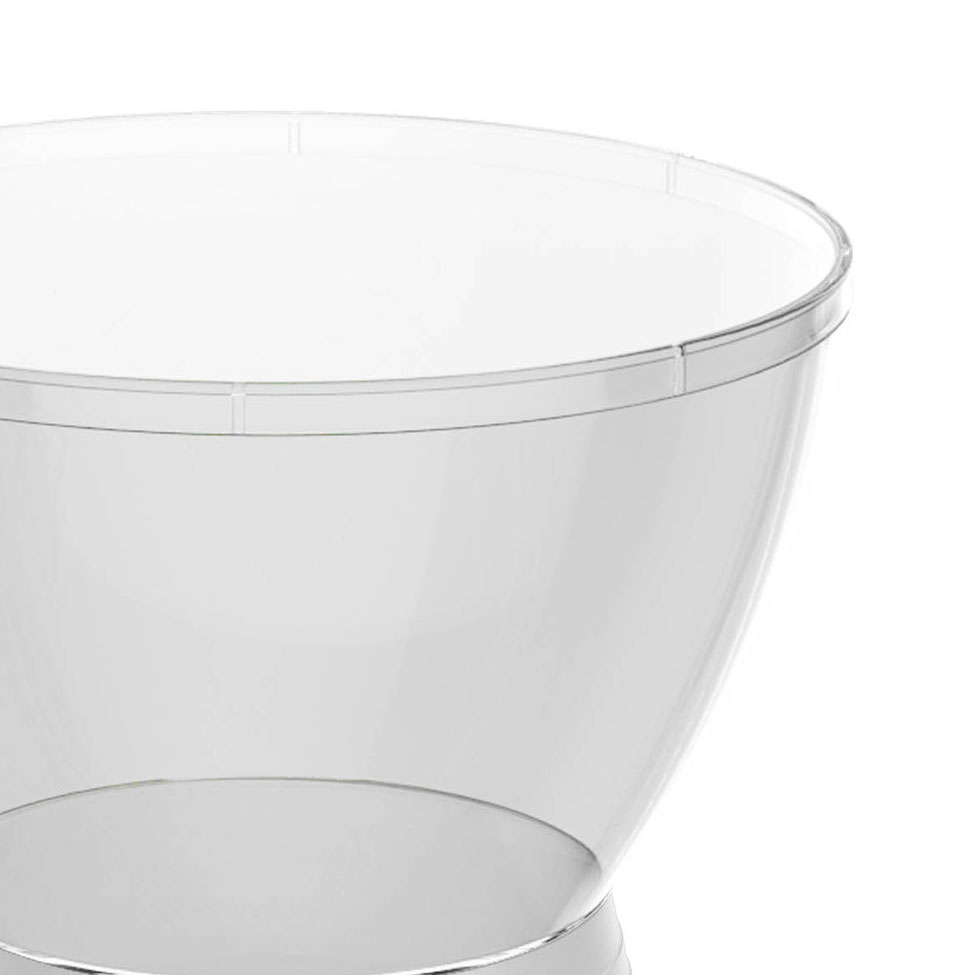 Banco Sili Policarbonato Cristal e Branco