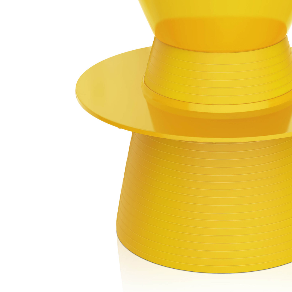 Banco Tin Polipropileno Amarelo I'M IN
