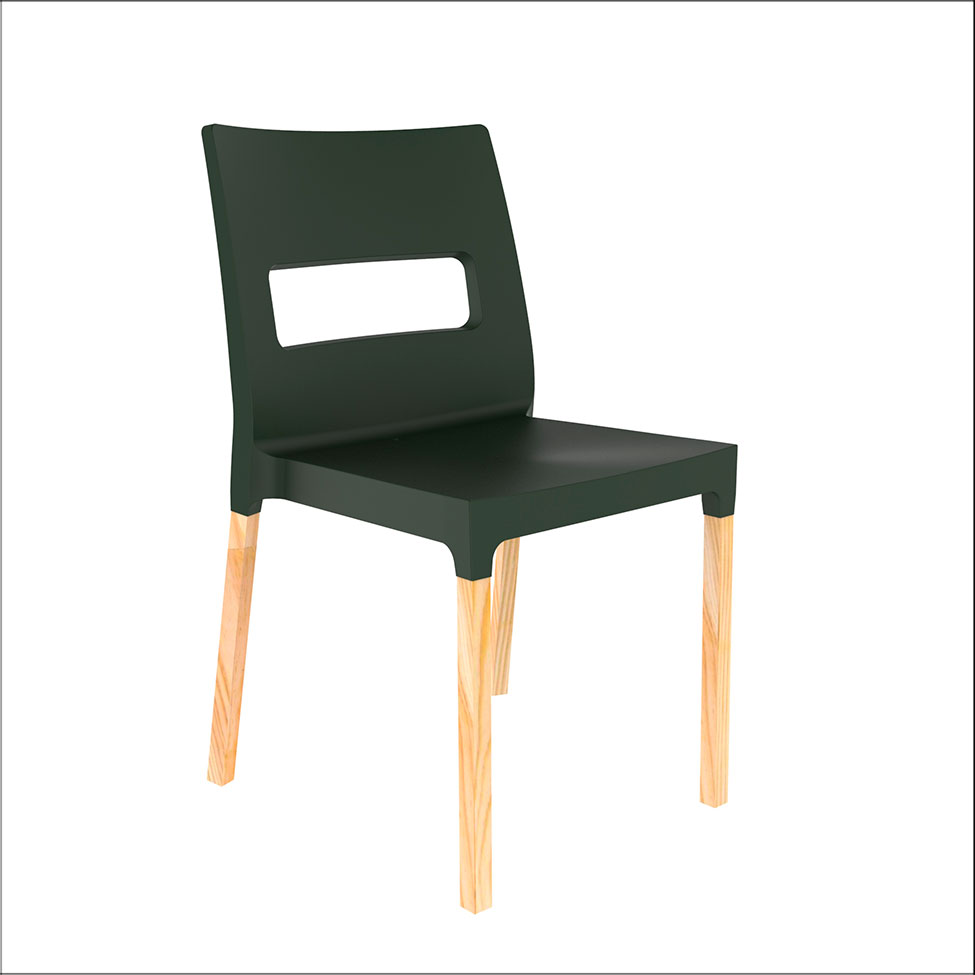 Cadeira Vezo Wood Verde