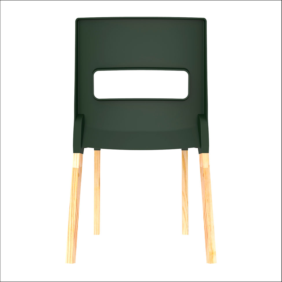 Cadeira Vezo Wood Verde