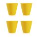Conjunto com 4 Bancos Fluor Amarelo