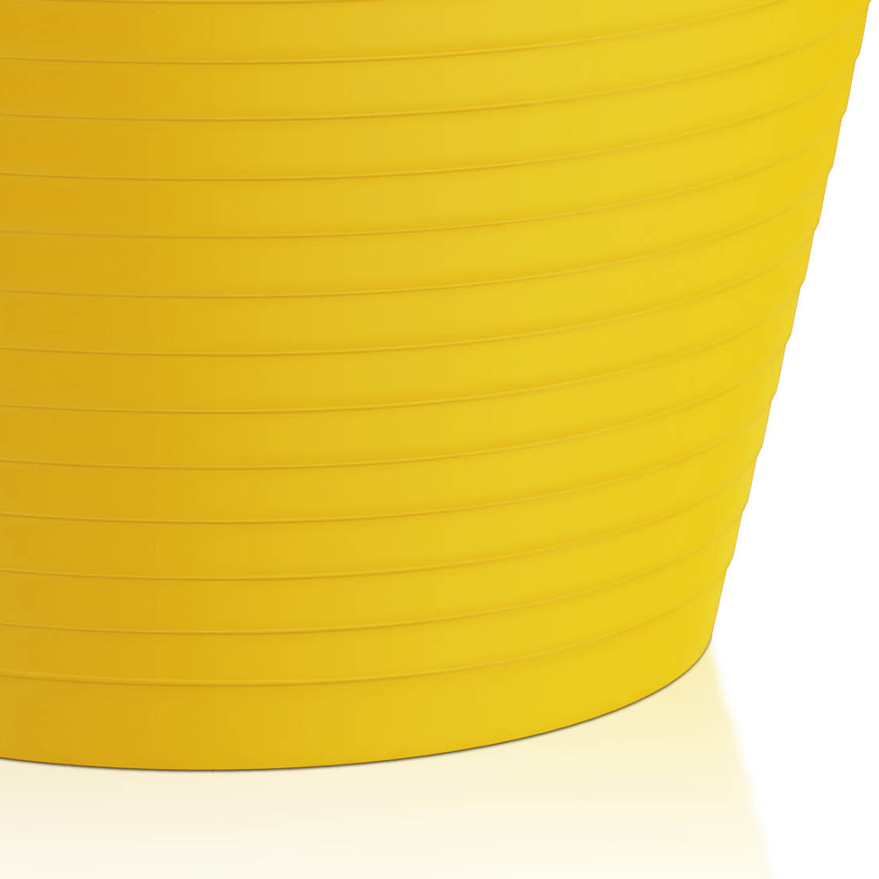 Conjunto com 4 Bancos Fluor Amarelo