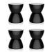 Conjunto com 4 Bancos Hydro Preto