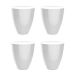 Conjunto com 4 Bancos Moly  Branco