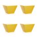 Conjunto com 4 Bancos Neo Amarelo