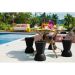 Conjunto com 4 Bancos Nick Preto