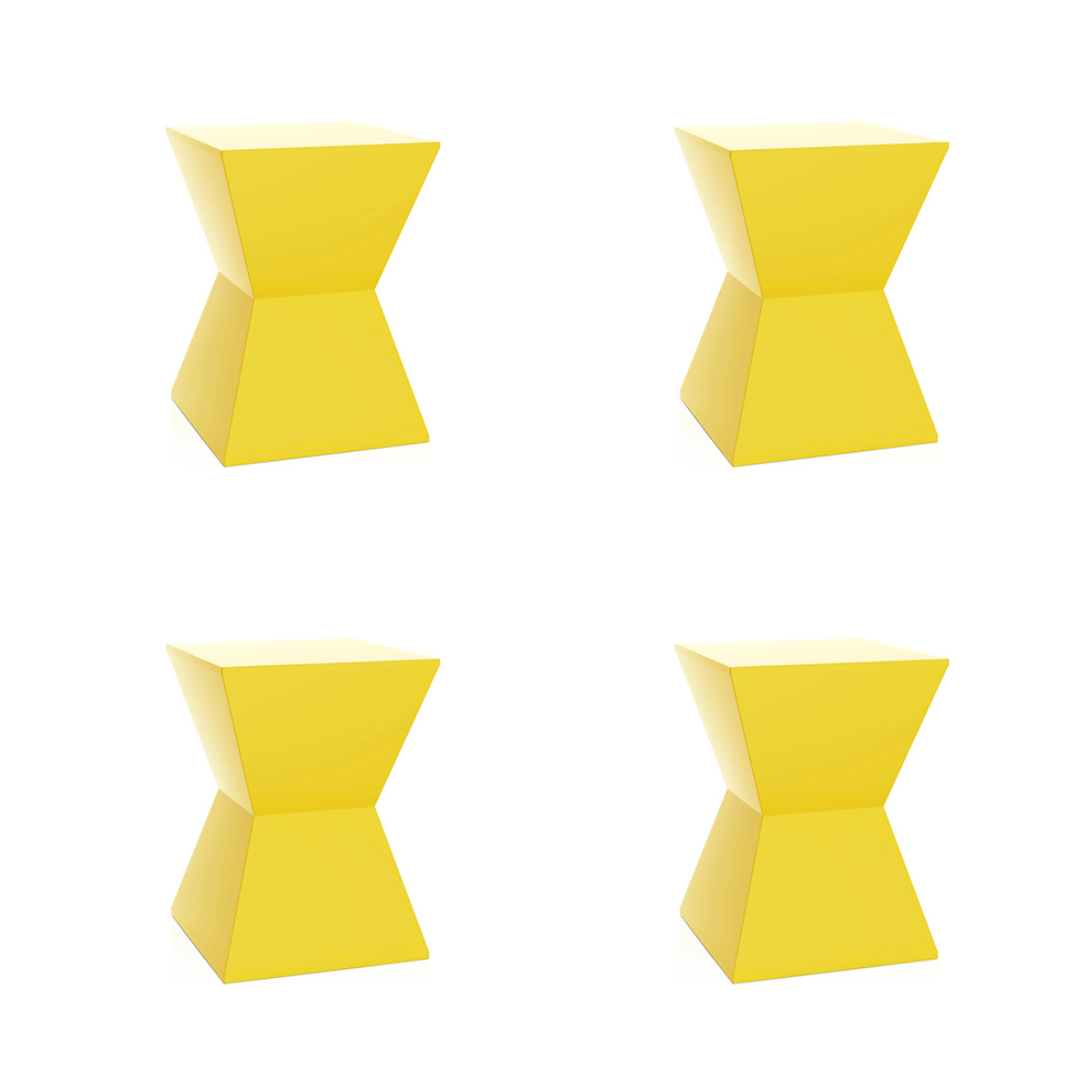 Conjunto com 4 Bancos Nitro Amarelo