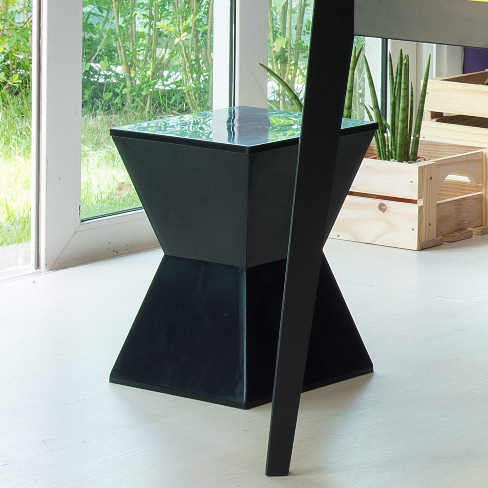 Conjunto com 4 Bancos Nitro Preto