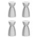 Conjunto com 4 Bancos Rad Branco