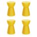 Conjunto com 4 Bancos Sili Amarelo