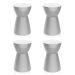 Conjunto com 4 Bancos Sili Branco