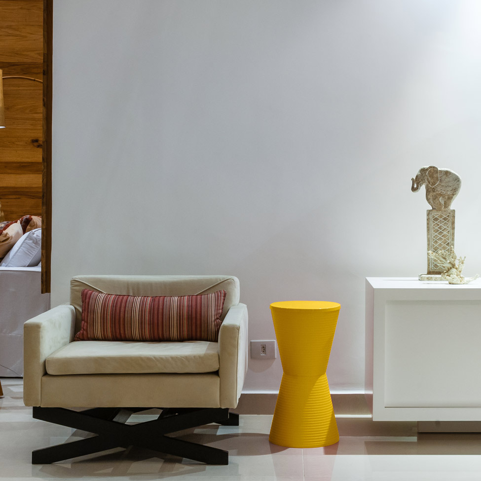 Conjunto com 6 Bancos Dub Amarelo