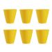 Conjunto com 6 Bancos Fluor Amarelo