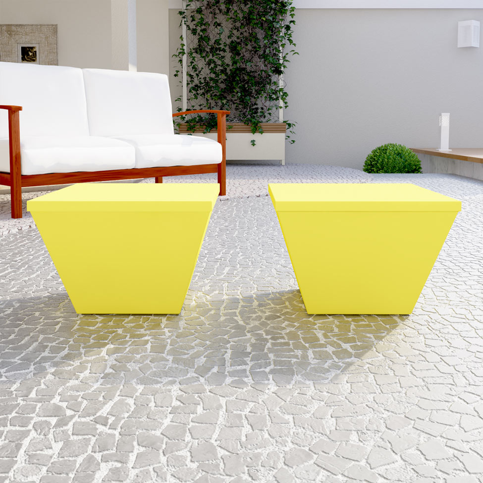 Conjunto com 6 Bancos Neo Amarelo