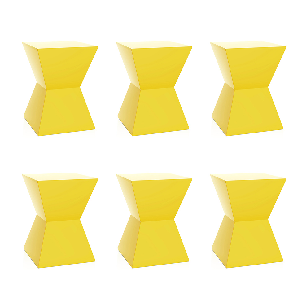 Conjunto com 6 Bancos Nitro Amarelo