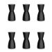 Conjunto com 6 Bancos Nobe Preto