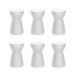 Conjunto com 6 Bancos Sili Branco