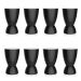 Conjunto com 8 Bancos Argo Preto