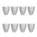 Conjunto com 8 Bancos Moly  Branco