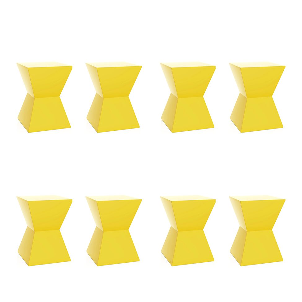 Conjunto com 8 Bancos Nitro Amarelo