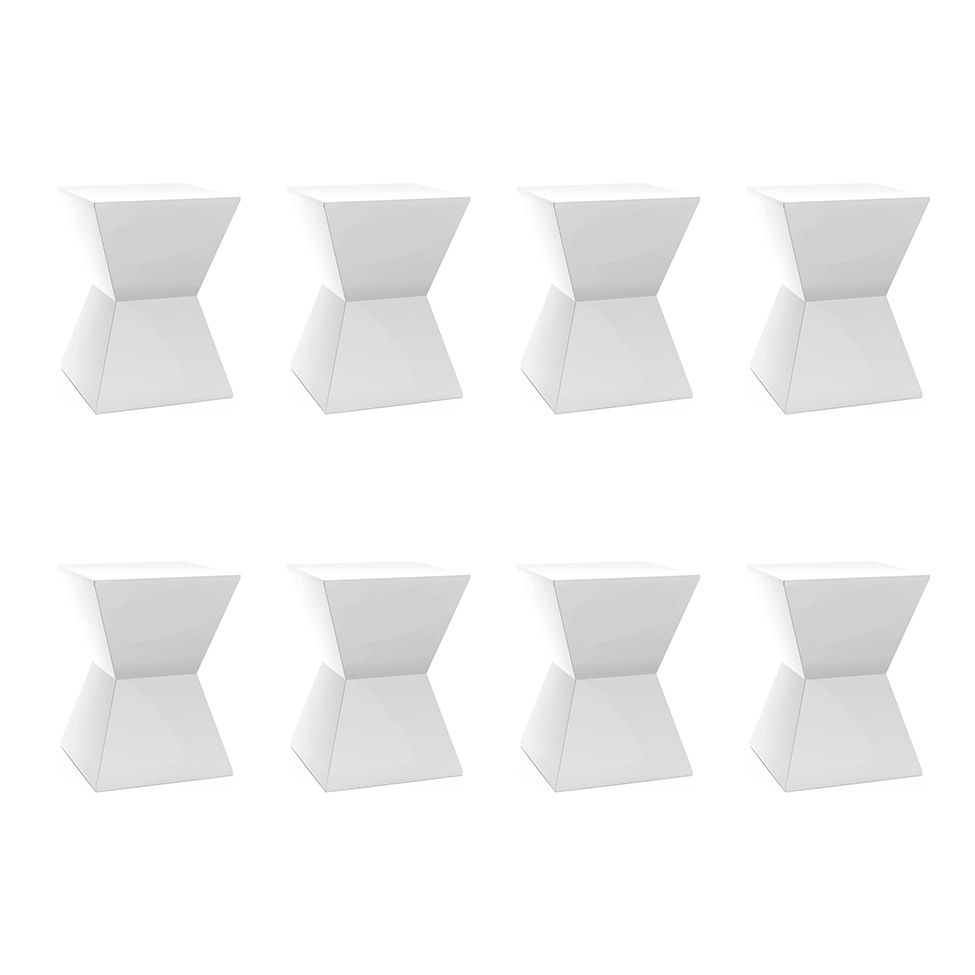 Conjunto com 8 Bancos Nitro Branco