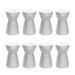 Conjunto com 8 Bancos Sili Branco