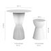 Conjunto de Mesa com 3 Bancos Fit Branco