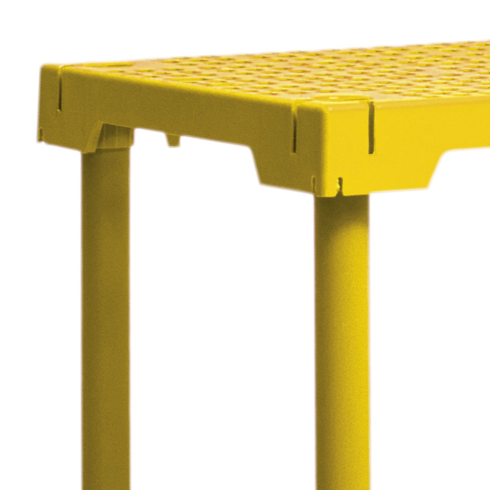 Estante CUBE com 3 Prateleiras Amarelo