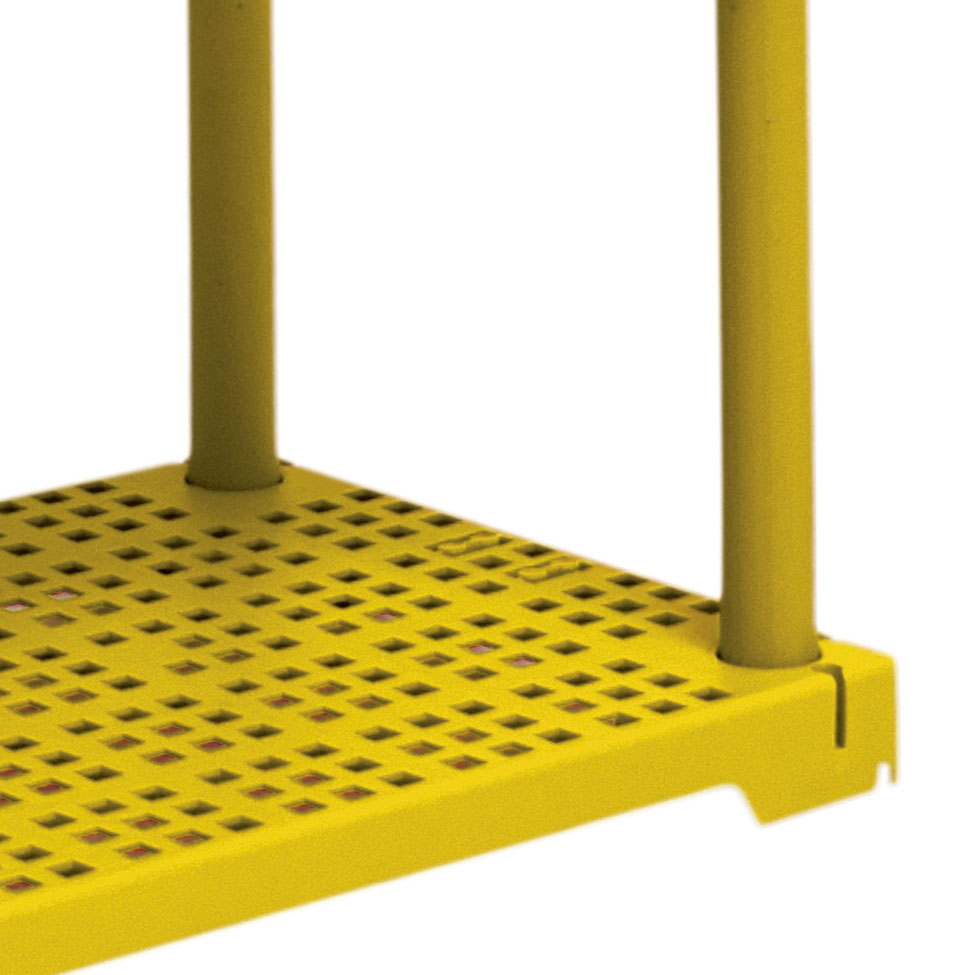 Estante CUBE com 3 Prateleiras Amarelo