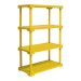 Estante CUBE com 4 Prateleiras Amarelo
