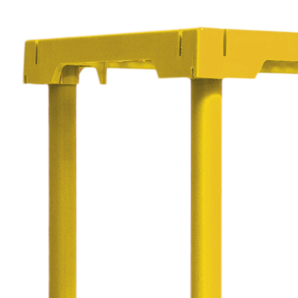 Estante CUBE com 4 Prateleiras Amarelo