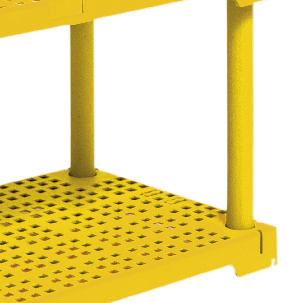 Estante CUBE com 4 Prateleiras Amarelo