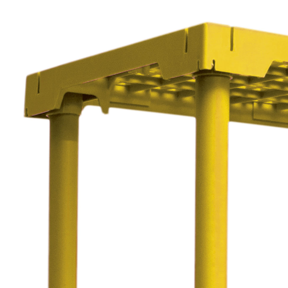 Estante CUBE com 5 Prateleiras Amarelo